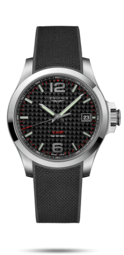 Longines - L3.716.4.66.9  Conquest V.H.P. 41 Stainless Steel / Carbon / Rubber