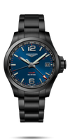 Longines Conquest V.H.P. 43 PVD / Blue / Rubber (L3.718.2.96.6)