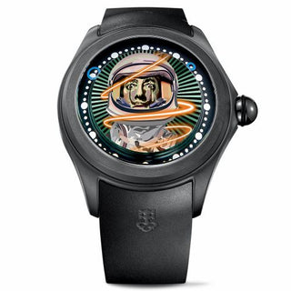 Corum - L390/03667  Big Bubble Magical 52 PVD Titanium / Elisabetta Fantone - Dali / Rubber