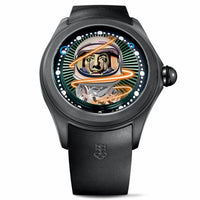 Corum Big Bubble Magical 52 PVD Titanium / Matt Barnes - Clown / Rubber (L390/03667)