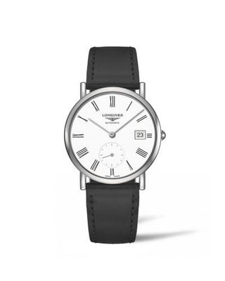 Longines - L4.312.4.11.0  Elegant Collection Small Second 34.5 Stainless Steel / White - Roman