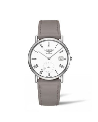 Longines - L4.312.4.11.2  Elegant Collection Small Second 34.5 Stainless Steel / White - Roman