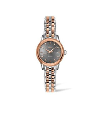 Longines - L4.374.3.78.7  Flagship 30 Stainless Steel - Pink Gold / Grey / Bracelet