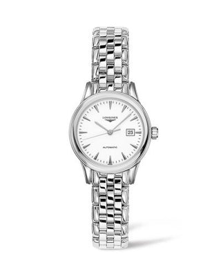 Longines - L4.374.4.12.6  Flagship 30 Stainless Steel / White / Bracelet