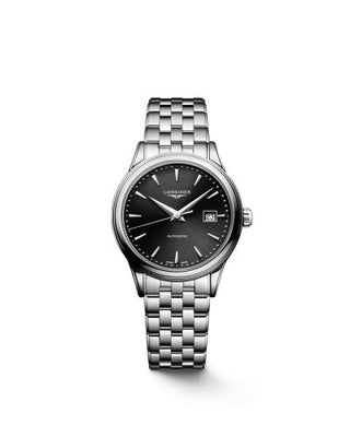 Longines - L4.374.4.59.6  Flagship 30 Stainless Steel / Black / Bracelet