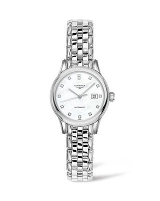 Longines - L4.374.4.87.6  Flagship 30 Stainless Steel / MOP / Bracelet