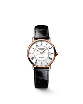 Longines - L4.378.8.11.4  Elegant Collection Automatic 27.2 Pink Gold / White - Roman