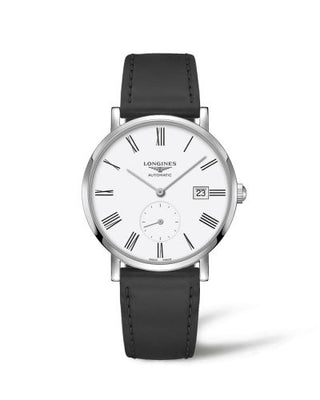 Longines - L4.812.4.11.0  Elegant Collection Small Second 39 Stainless Steel / White - Roman