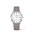 Longines - L4.812.4.11.2  Elegant Collection Small Second 39 Stainless Steel / White - Roman