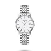 Longines - L4.812.4.11.6  Elegant Collection Small Second 39 Stainless Steel / White - Roman / Bracelet