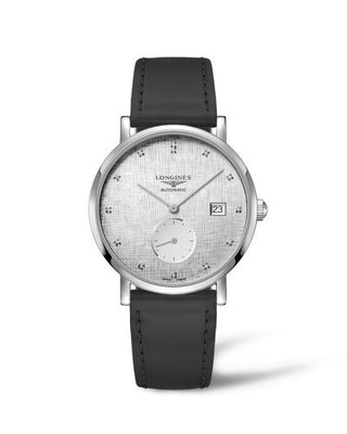 Longines - L4.812.4.77.2  Elegant Collection Small Second 39 Stainless Steel / Silver - Linen