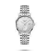 Longines - L4.812.4.77.6  Elegant Collection Small Second 39 Stainless Steel / Silver - Linen / Bracelet