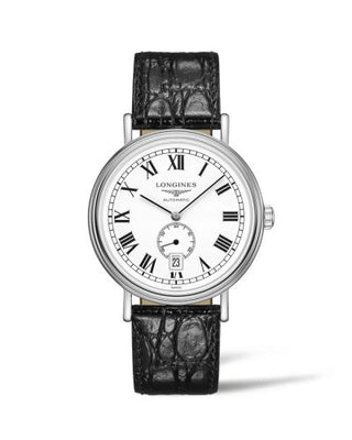 Longines - L4.905.4.11.2  Presence 40 Small Seconds Stainless Steel / White - Roman