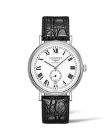 Longines Presence 40 Small Seconds Stainless Steel / White - Roman / Bracelet (L4.905.4.11.2)