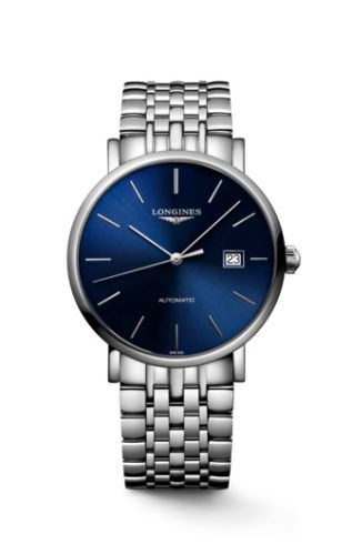 Longines - L4.910.4.92.6  Elegant Collection Automatic 39 Stainless Steel / Blue / Bracelet