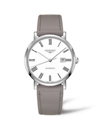 Longines - L4.911.4.11.0  Elegant Collection Automatic 41 Stainless Steel / White - Roman