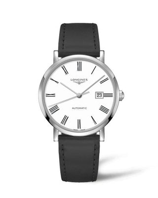 Longines - L4.911.4.11.2  Elegant Collection Automatic 41 Stainless Steel / White - Roman