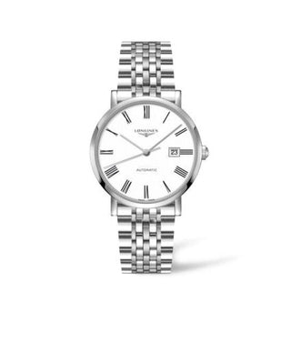 Longines - L4.911.4.11.6  Elegant Collection Automatic 41 Stainless Steel / White - Roman / Bracelet