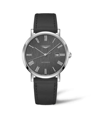 Longines - L4.911.4.71.2  Elegant Collection Automatic 41 Stainless Steel / Anthracite - Roman