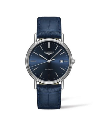 Longines - L4.921.4.92.2  Presence 38.5 Automatic Stainless Steel / Blue