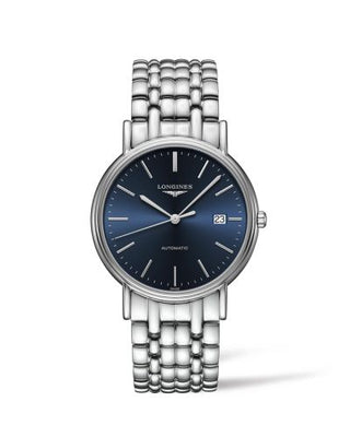 Longines - L4.921.4.92.6  Presence 38.5 Automatic Stainless Steel / Blue / Bracelet