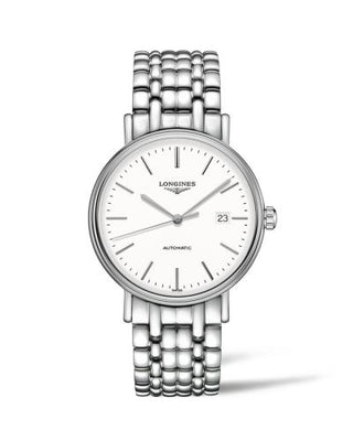 Longines - L4.922.4.12.6  Presence 40 Automatic Stainless Steel / White / Bracelet