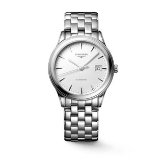 Longines - L4.974.4.12.6  Flagship 38.5 Automatic Stainless Steel / White / Bracelet