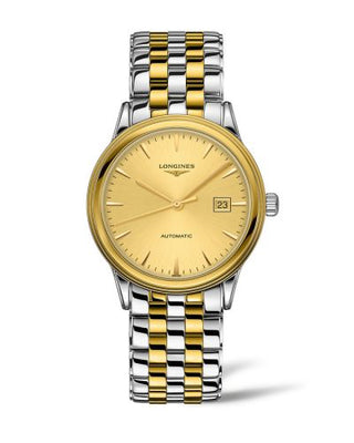 Longines - L4.984.3.32.7  Flagship 40 Stainless Steel - Yellow Gold / Gilt / Bracelet