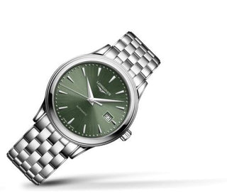 Longines - L4.984.4.02.6  Flagship 40 Stainless Steel / Green / Bracelet