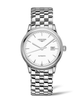 Longines - L4.984.4.12.6  Flagship 40 Stainless Steel / White / Bracelet