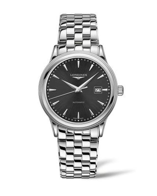 Longines - L4.984.4.59.6  Flagship 40 Stainless Steel / Black / Bracelet