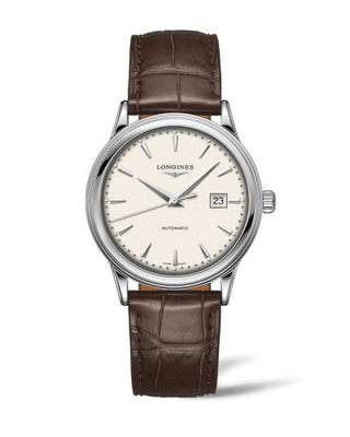 Longines - L4.984.4.79.2  Flagship 40 Stainless Steel / Beige