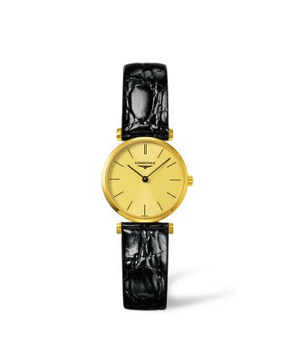 Longines - L4.209.2.32.2  La Grande Classique Quartz 24 Yellow Leather Yellow Stick