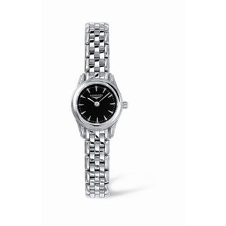 Longines - L4.215.4.52.6  Flagship 20 Quartz Stainless Steel Black