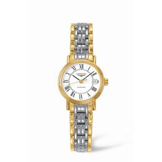 Longines - L4.221.2.11.7  Presence 25.5 Automatic Yellow Roman Bracelet Two Tone