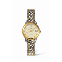 Longines Flagship 35.6 Automatic Two Tone Cream Diamond (L4.274.3.07.7)