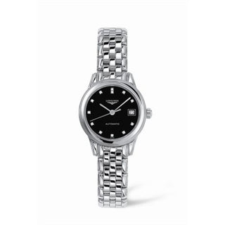 Longines - L4.274.4.57.6  Flagship 26 Automatic Stainless Steel Black Diamond