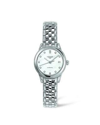 Longines - L4.274.4.87.6  Flagship 26 Automatic Stainless Steel MOP Diamond