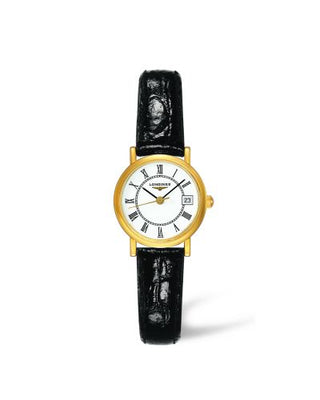 Longines - L4.277.6.11.0  Presence 23.5 Quartz Yellow Gold / White - Roman