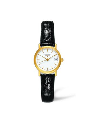 Longines - L4.277.6.12.0  Presence 23.5 Quartz Yellow Gold / White