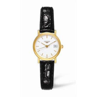 Longines - L4.277.6.12.2  Presence 23.5 Quartz Yellow Gold / White