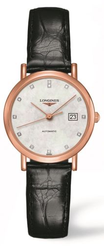 Longines - L4.287.8.87.0  Elegant Collection Automatic 29 Pink Gold / MOP