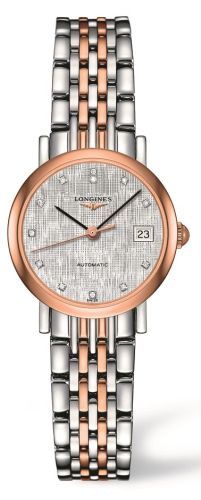 Longines - L4.309.5.77.7  Elegant Collection 25.5 Automatic Stainless Steel / Red Gold / Silver