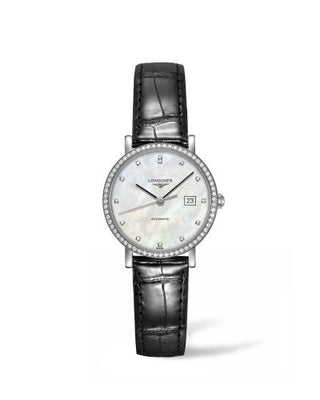 Longines - L4.310.0.87.2  Elegant Collection Automatic 29 Stainless Steel / Diamond / MOP / Strap