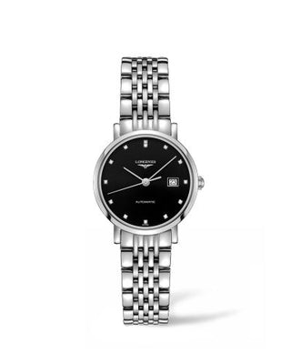 Longines - L4.310.4.57.6  Elegant Collection Automatic 29 Stainless Steel / Black / Bracelet