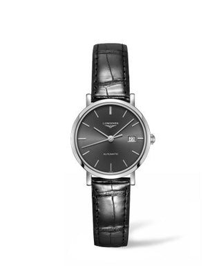 Longines - L4.310.4.72.2  Elegant Collection Automatic 29 Stainless Steel / Grey / Strap