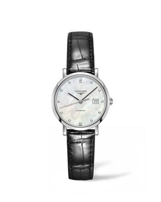 Longines - L4.310.4.87.2  Elegant Collection Automatic 29 Stainless Steel / MOP / Strap