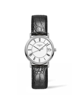 Longines - L4.320.4.11.2  Presence Quartz 30mm Stainless Steel / White - Roman