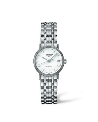 Longines - L4.321.4.18.6  Presence 25.5 Automatic Stainless Steel / White / Bracelet