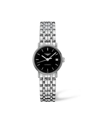 Longines - L4.321.4.52.6  Presence 25.5 Automatic Stainless Steel / Black / Bracelet